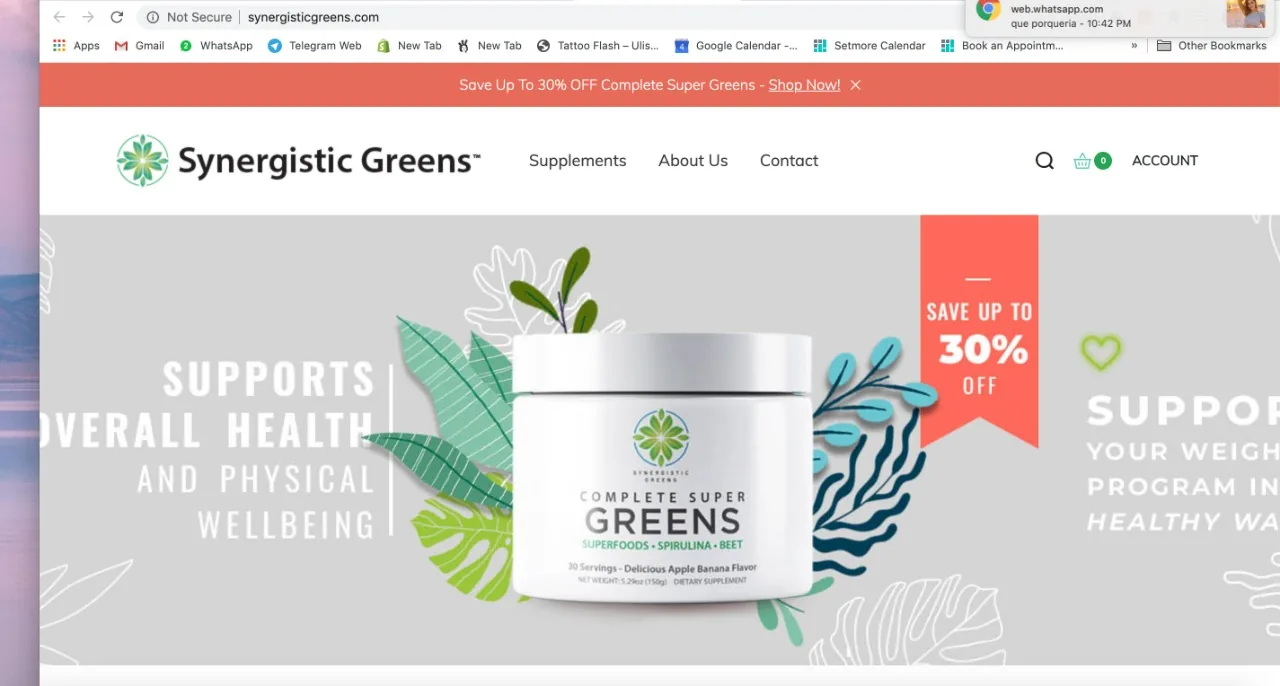 Wellness e-commerce website design by Picpostmedia